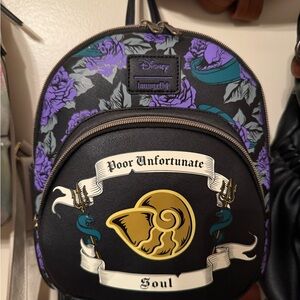 Loungefly Black and Purple Backpack